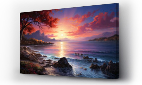 morze, słońce, zachód słońca