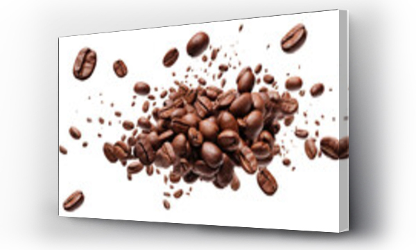 Wizualizacja Obrazu : #683311947 Scattering delicious coffee beans, cut out