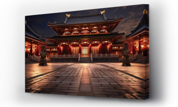 Wizualizacja Obrazu : #683698008 traditional chinese temple at night