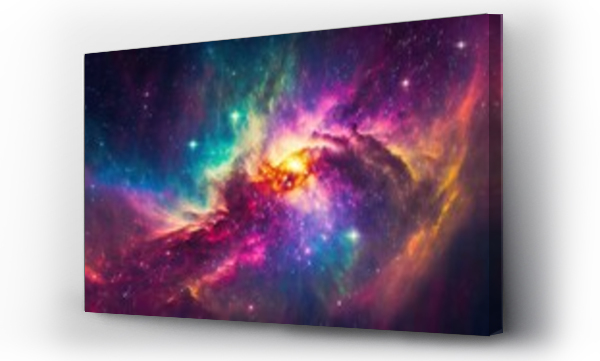Wizualizacja Obrazu : #685327964 colorful space galaxy cloud nebula stary night cosmos universe science astronomy supernova background wallpaper