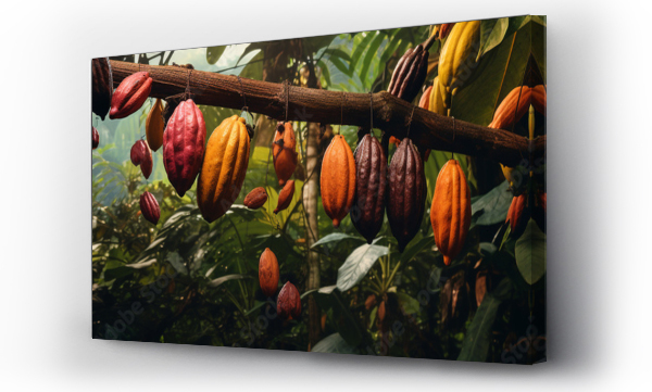 Wizualizacja Obrazu : #685579391 Ripe of cacao plant tree wallpaper
