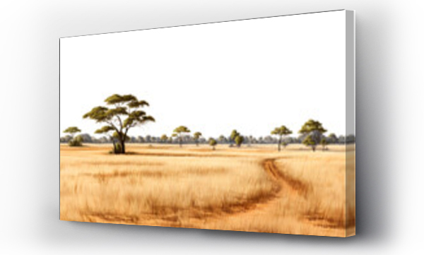 Wizualizacja Obrazu : #685625100  Savanna grass field row. Generative AI.