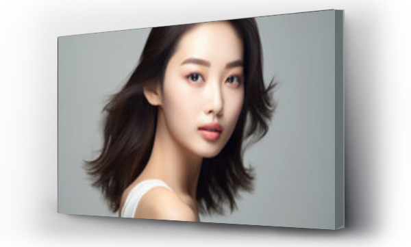 Wizualizacja Obrazu : #687778605 Asian woman posing, korean model, portrait