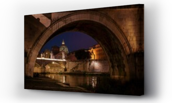 Wizualizacja Obrazu : #689410233 Ponte SantAngelo and St Peters Basilica, Rome, Italy, Europe