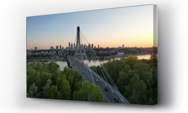 Wizualizacja Obrazu : #692188516 Warsaw, Poland - view of the city.	