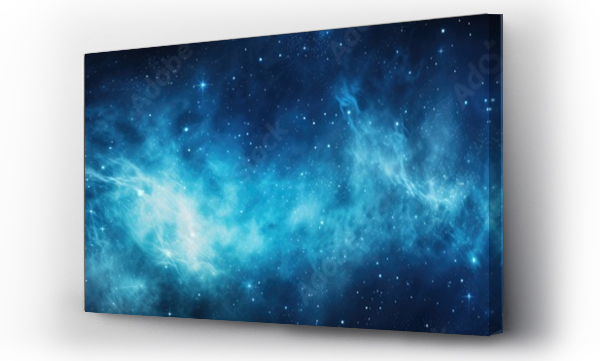 Wizualizacja Obrazu : #692488061 Night sky with stars. Universe filled with clouds, nebula and galaxy. Landscape with gradient blue and purple colorful cosmos with stardust and milky way. Magic color galaxy, space background
