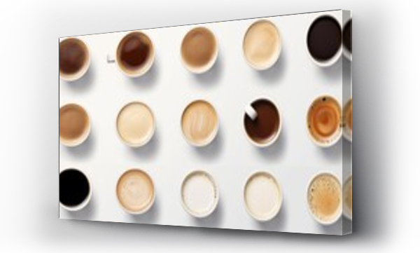 Wizualizacja Obrazu : #694713613  cups of different coffee,Set with different coffee drinks