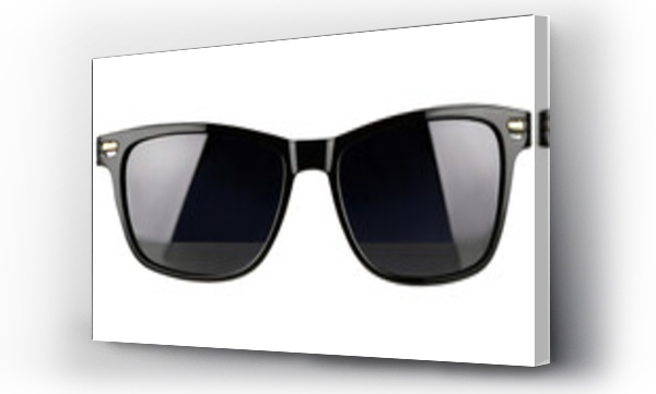 Wizualizacja Obrazu : #695032062 Classic black sunglasses front view, isolated