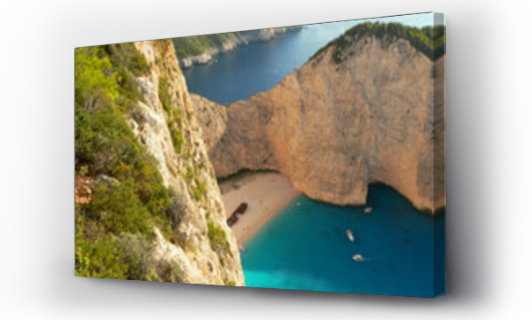 Wizualizacja Obrazu : #696948412 Zatoka Wraku, Zakynthos, Grecja, morze, woda, ska?y, piasek, pla?a