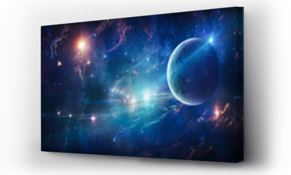 Wizualizacja Obrazu : #697211360 Space universe galaxy cosmos astronomy planet star colors colorful sky