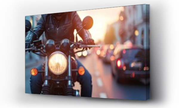 Kurier, motocykl, samochody