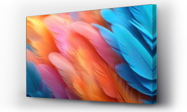 Wizualizacja Obrazu : #697670163 Colorful color soft feathers background