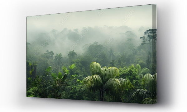 Wizualizacja Obrazu : #698549639 view of tropical forest with fog in the morning during the rainy season	
