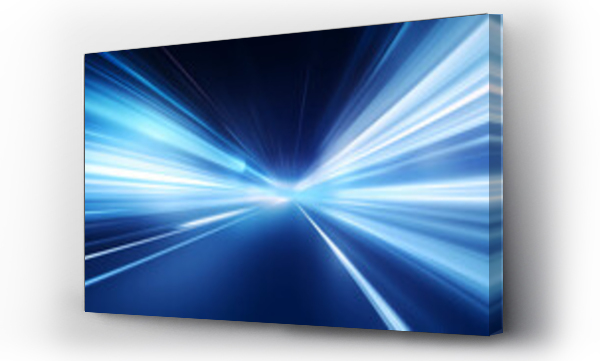 Wizualizacja Obrazu : #700971407 blue and white ray of light, light arc, high speed, technology abstract background