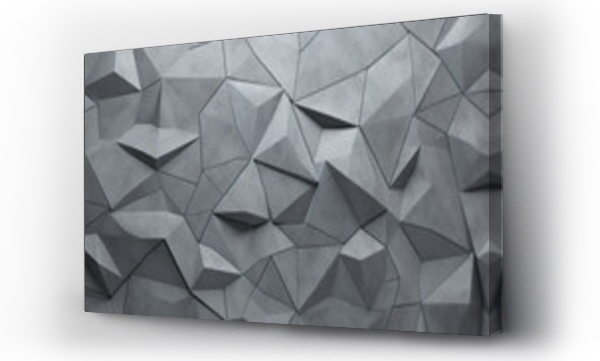 Wizualizacja Obrazu : #702053307 industrial concrete polygonal geometric wall