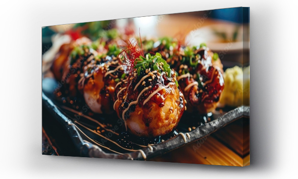 Wizualizacja Obrazu : #702636728 Japanese food: takoyaki with octopus