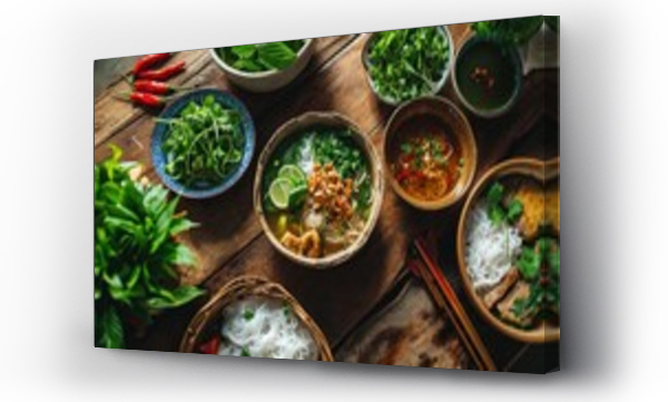 Wizualizacja Obrazu : #704432487 Bun Cha Ha Noi, traditional Vietnamese food