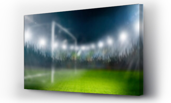 Wizualizacja Obrazu : #704505052 Fussball im Scheinwerferlicht in einem Fussballstadion