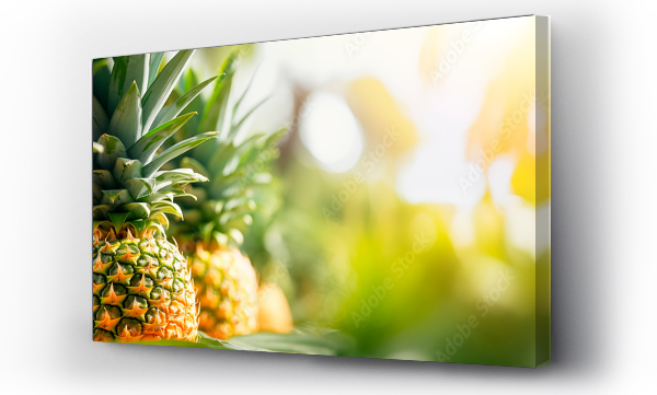 Wizualizacja Obrazu : #704688140 Pineapple growing in plantation farm