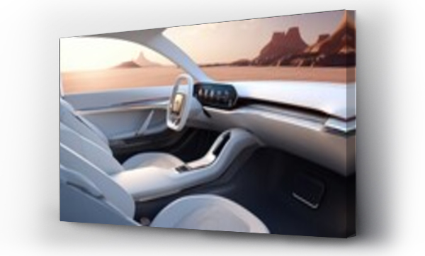 Wizualizacja Obrazu : #705066640 Interior of a car in the future