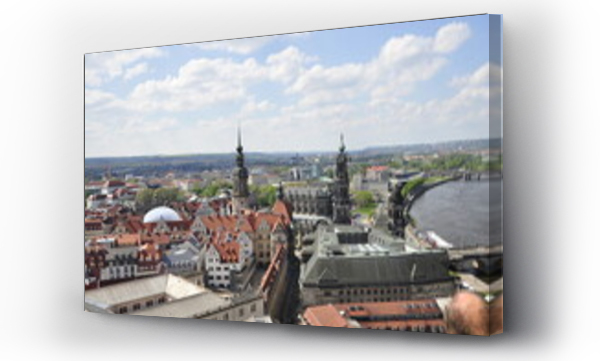 Wizualizacja Obrazu : #705108951 Drezno, Saksonia, Niemcy, stare miasto, katedra, pa?ac Zwinger, widok, zabytkowe budynki, panorama, architektura