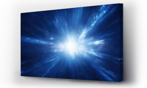 Wizualizacja Obrazu : #705670607 Abstract glowing blue light effect with sparkling rays