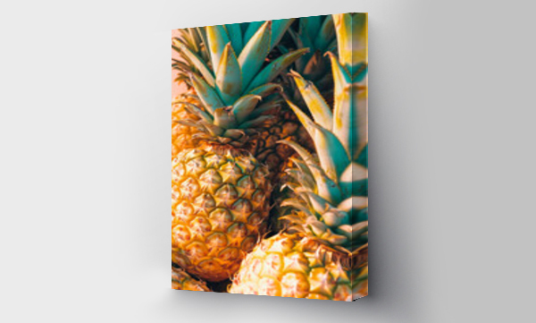 Wizualizacja Obrazu : #706241785 Tropical fruit pineapple still life in summertime