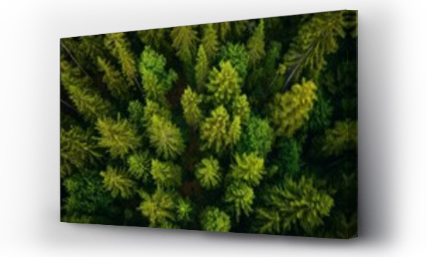 Wizualizacja Obrazu : #706628199 view of green forest trees with 