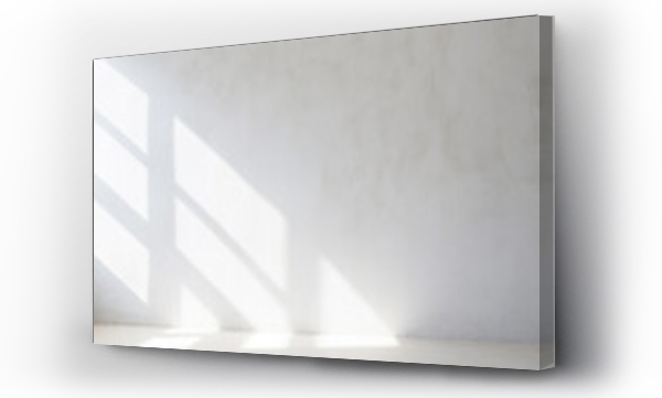 Wizualizacja Obrazu : #706881897 Minimalistic abstract light grey wall background for product presentation with sunlight shadow