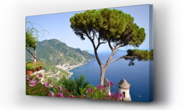 krajobraz, morze, widok, włochy