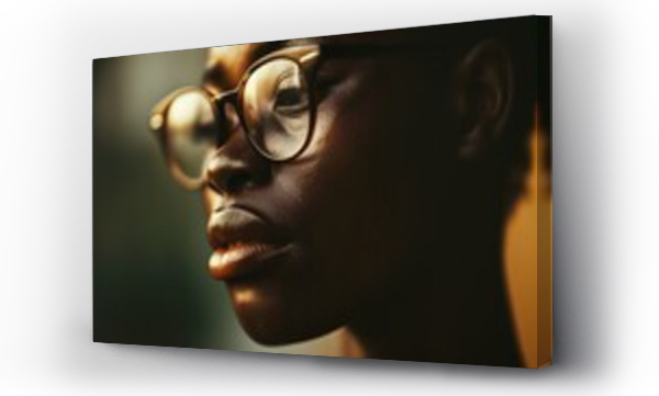 afryka, kobieta w okularach