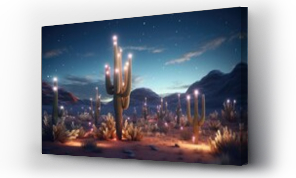 Wizualizacja Obrazu : #707918565 cactus in the desert