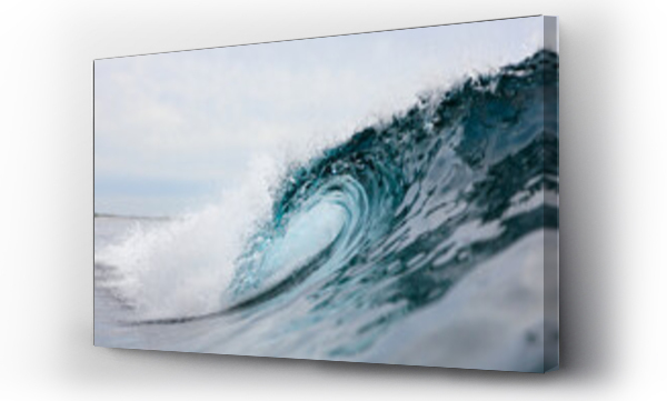 Wizualizacja Obrazu : #709311547 Majestic Ocean Wave Curling in Crystal Clear Water