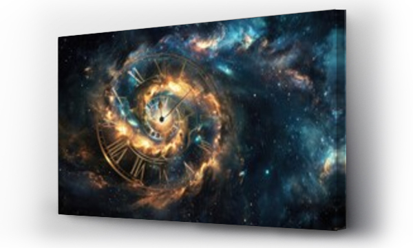 Wizualizacja Obrazu : #709467305 Cosmic clock depicting the evolution of the universe