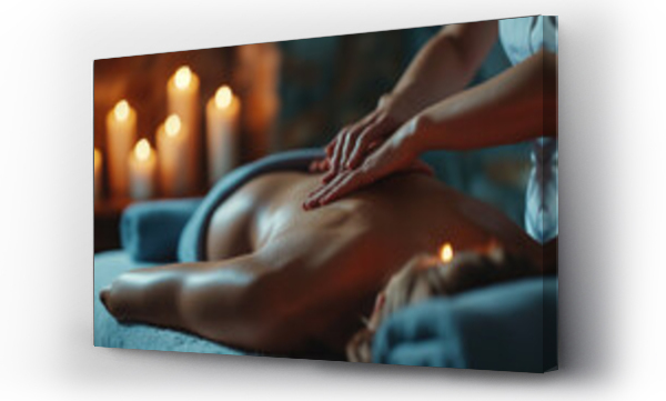 Wizualizacja Obrazu : #709931812 woman reiceiving massage at the spa 