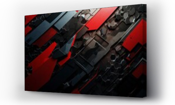 Wizualizacja Obrazu : #710642234 Motor sport background, modern abstract metal carbon wallpaper texture