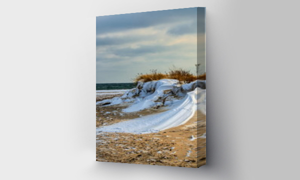 Wizualizacja Obrazu : #71106593 Krajobraz Morski, morze, zimowa pla?a