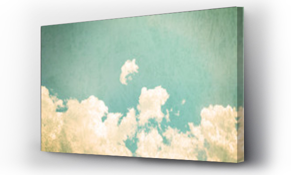 retro ton koloru Chmury z niebieskim niebem w słoneczny dzień