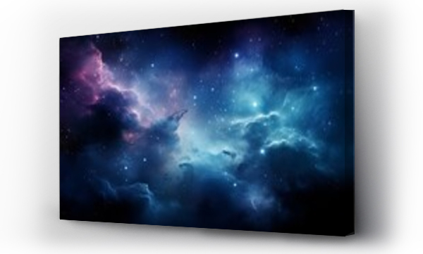 Wizualizacja Obrazu : #711665817 Stunning cosmic nebula and stars  360 degree hdri spherical panorama of space background