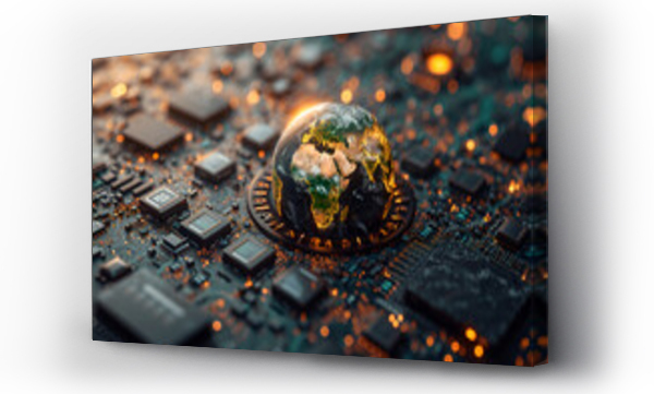 Wizualizacja Obrazu : #713193217 global electronics market, world market concept. Worldwide business.