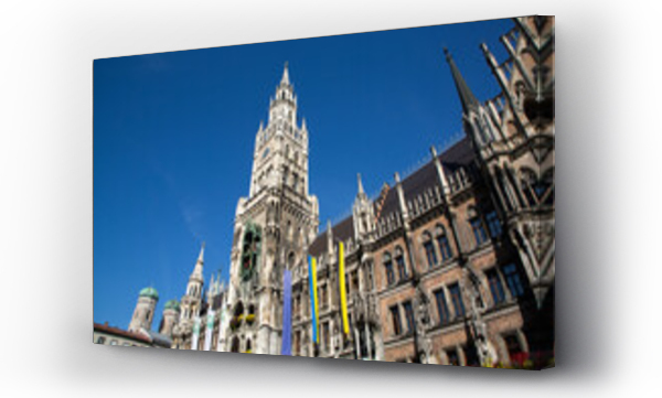 Wizualizacja Obrazu : #715512479 New Town Hall, Marienplatz (Plaza) (Square), Old Town, Munich, Bavaria