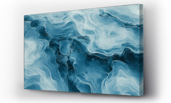 Wizualizacja Obrazu : #716374335 Abstract blue water ripples and swirls, resembling marble textures, calm and serene for spa or natural backgrounds
