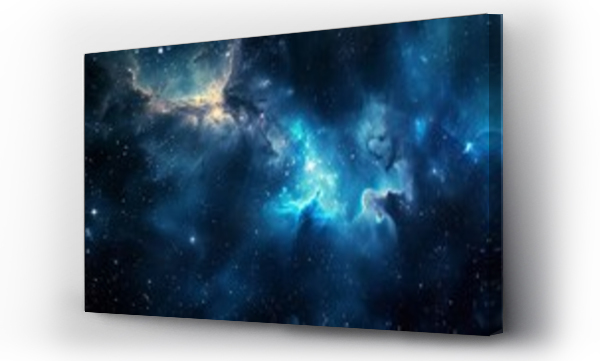 Wizualizacja Obrazu : #718490012 Nebula and galaxies in space. Abstract cosmos background
