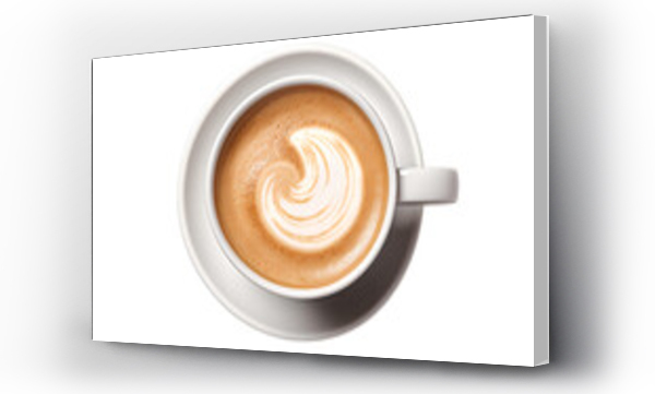 Wizualizacja Obrazu : #718980783 cup of coffee png. cup of cappuccino png. cup of white coffee top view png. coffee cup full of coffee birds eye view isolated. coffee with milk png