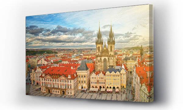 Wizualizacja Obrazu : #71960368 Widok na stare miasto Praga,Czechy.