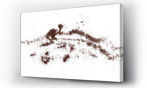 Wizualizacja Obrazu : #719687295 Ground coffee scattered isolated on white, top view