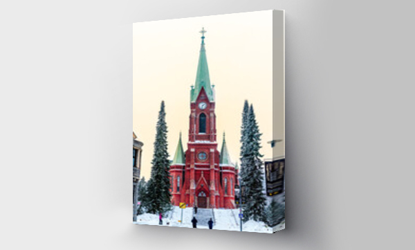 Wizualizacja Obrazu : #722866529 Majestic Mikkeli Cathedral: A Serene Finnish Landmark