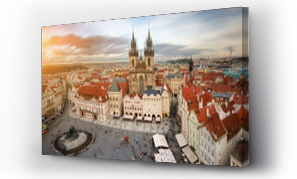 Wizualizacja Obrazu : #72360055 Widok na rynek starego miasta Praga,Czechy.