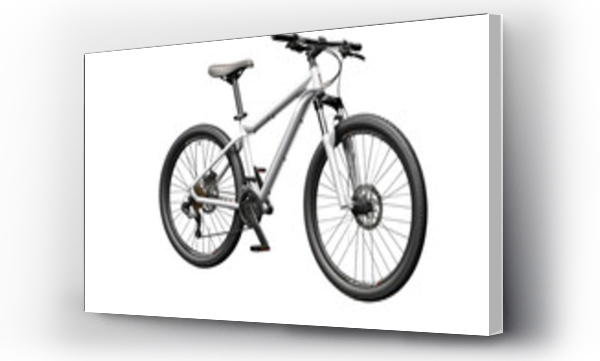 Wizualizacja Obrazu : #723975855 White Mountain bicycle Bike, 3D image of White Mountain Bike Motor bike isolated on Transparent background.
