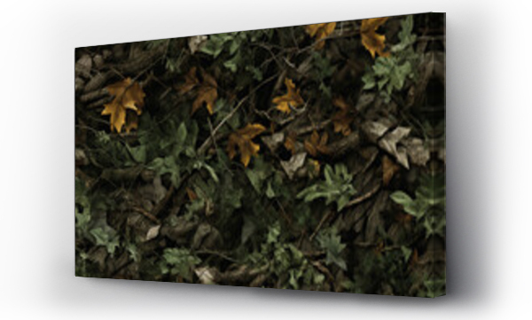 Wizualizacja Obrazu : #724285913 leafy forest bush camo background wall texture pattern seamless wallpaper